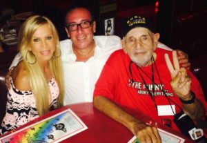 Amber Lynn Here w/ friends at @Rainbowlive last night I love this picture of of Hal Stone- ive known him along time 